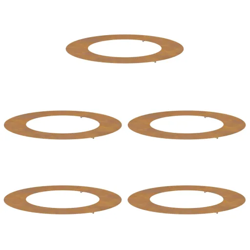 Adequado para Anéis de Árvore Planos   Castanho Ø50 / 80 cm (5 pcs)