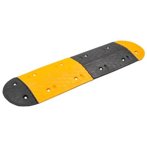 Lomba 129x32,5x4 cm Borracha Preto e Amarelo