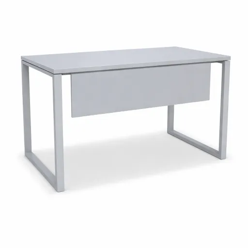 Secretária de Escritório 1200x800 mm - Kclose Melamina Cinza / Cinza