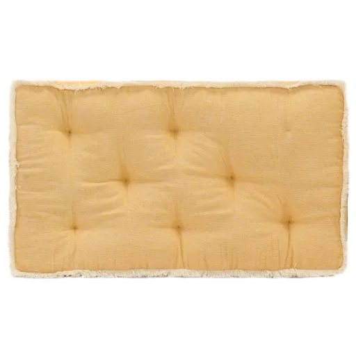 Almofadão para Sofá de Paletes 73x40x7 cm Amarelo