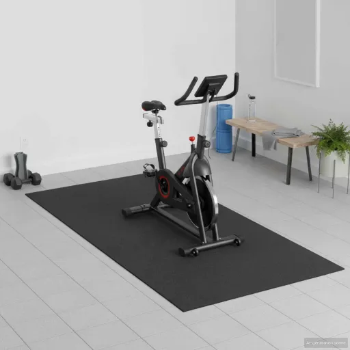 Tapete de Proteção para Esportes Preto 120 x 60 x 0,6 cm PVC