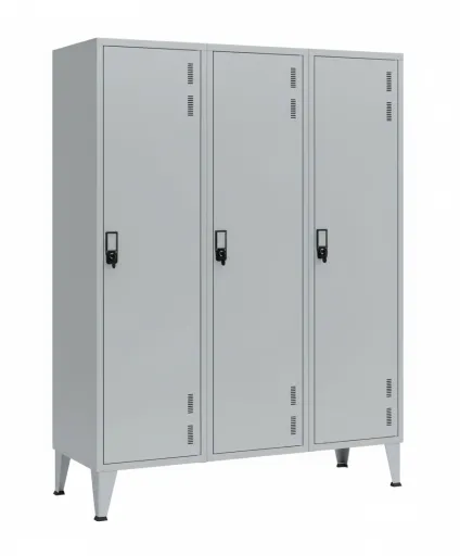 Cacifos Metálicos para Indústria Sujos e Limpos 1900x1350x500 mm – 3 Cacifos