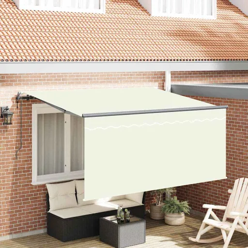Toldo Retrátil Creme 300 x 200 cm Tecido