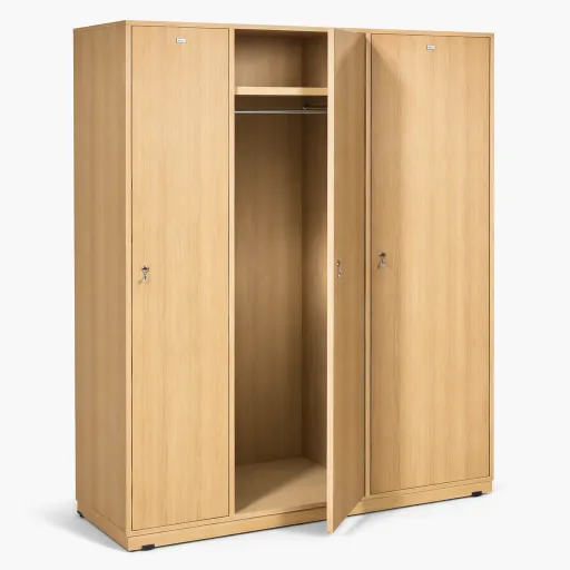Cacifos Madeira Triplo com 3 Portas (1850x1000x440mm)