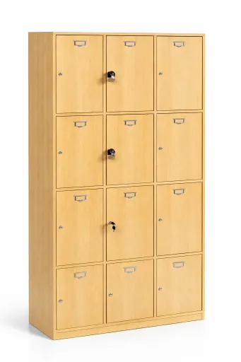 Cacifos Madeira Triplo 12 Cacifos 1850x1000x440mm
