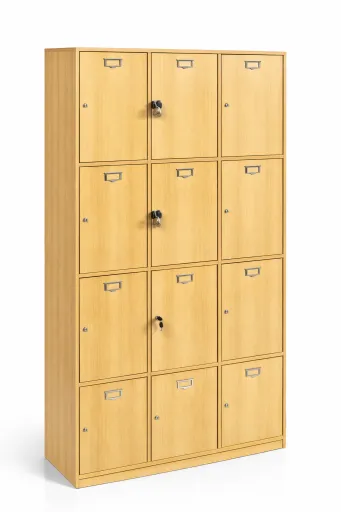 Cacifos Madeira Triplo 9 Cacifos 1850x1000x440mm