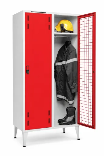 Cacifos Metálicos Bombeiros Duplo 2080x1000x500mm 2 Cacifo