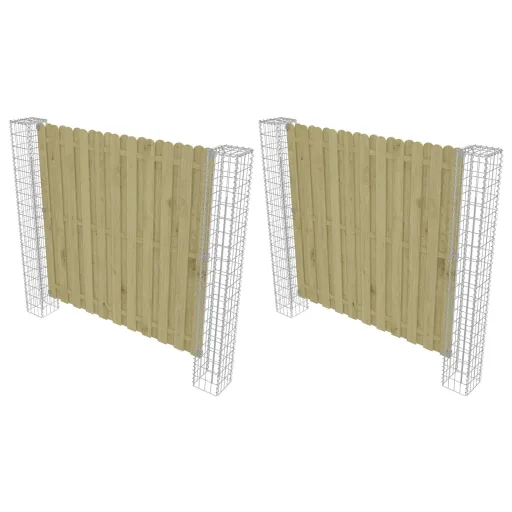 Poste de Cerca   Prateado 20 x 20 x 190 cm Metal (2 pcs)