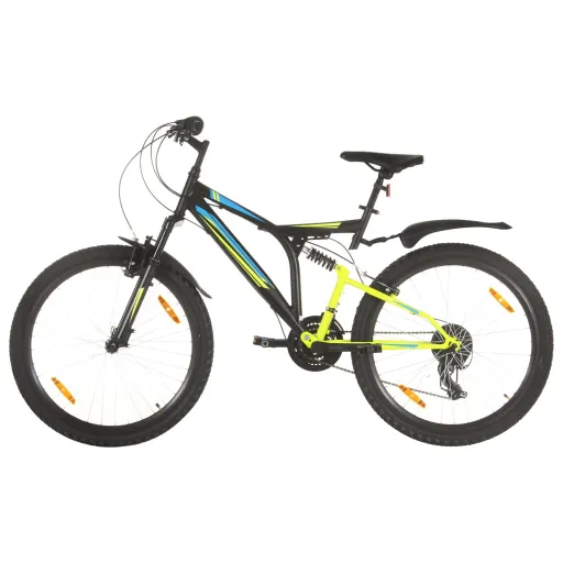 Bicicleta de Montanha 21 Velocidades Roda 26" 49 cm Preto