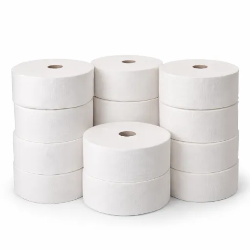 Papel Higiénico Jumbo Branco – 12 Rolos – 2 Camadas