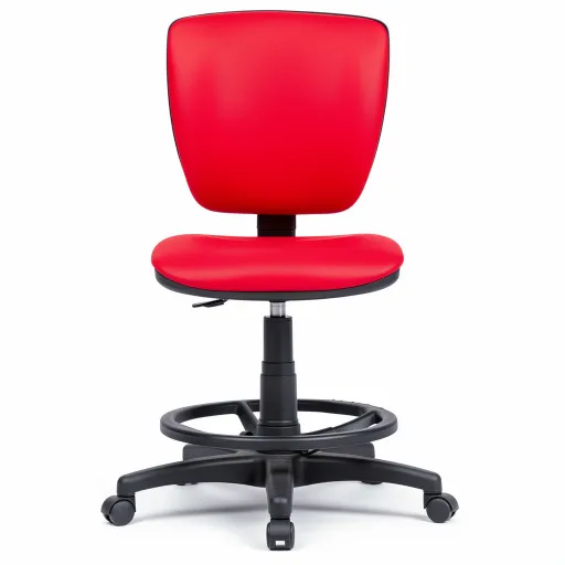 Cadeira Alta de Trabalho com Rodas e Apoio de Pés Vip (Cadeiras de Escritório / Estirador)