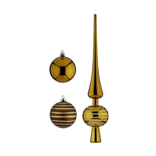 Adorno Natalício Krist+ Verde PVC Decoração Suspensa 19 Peças