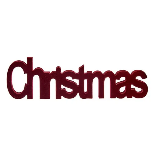 Figura Decorativa Krist+ Christmas Vermelho 11 x 2,5 x 36,5 cm