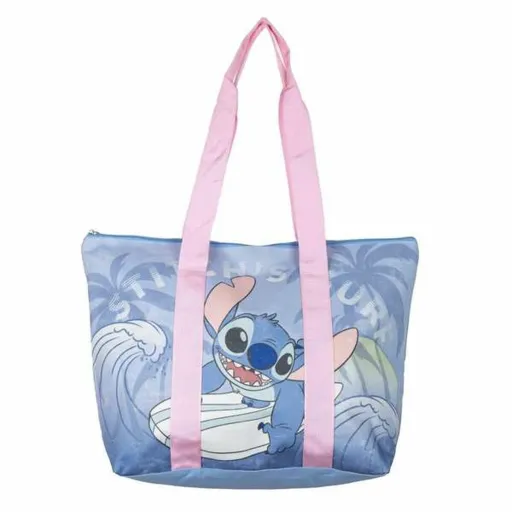Saco de Praia Stitch 47 x 33 x 15 cm Azul