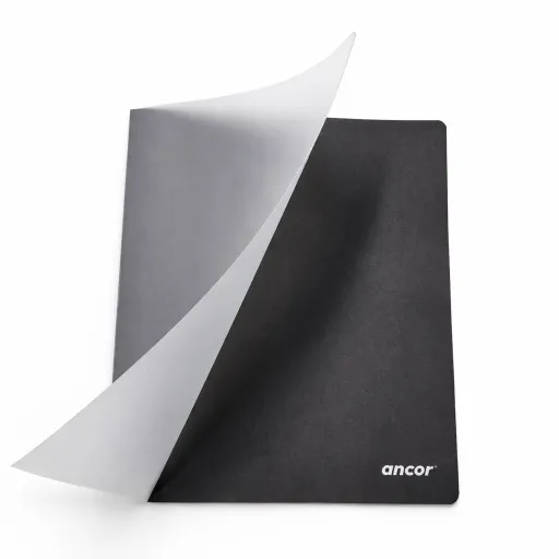 Caderno Capa Preta A5 Pautado com Capa Plástica 80Fls 60GR – Ancor