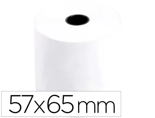 Rolo Papel para Impressora 57x65x11 mm 60 gr