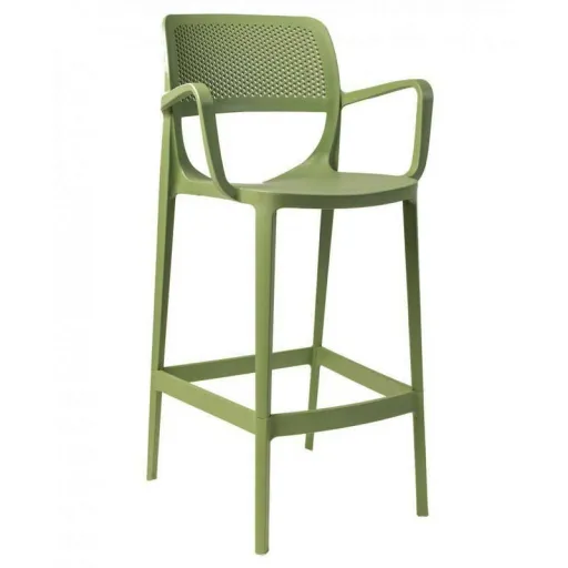 Banco de Bar VERDI, Polipropileno Verde