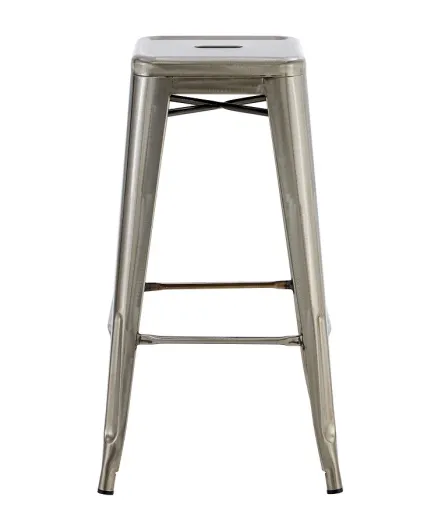 Banco de Bar TOL EK BRUSHED, Aço, Prata