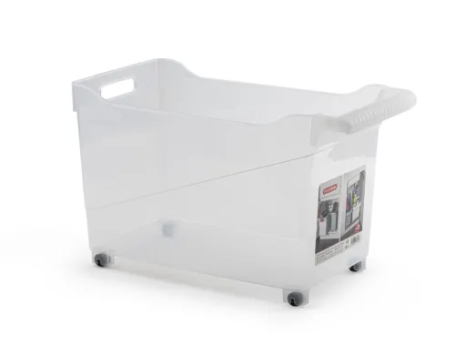 Carrito Multiusos Plasticforte n 2 Transparente Con Asa 240x455x275 mm
