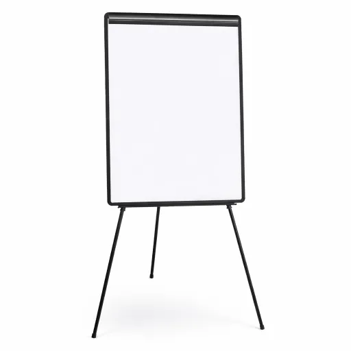 Flipchart Cavalete Económico 70x100cm Magnético Aro Preto