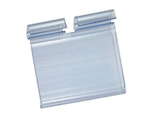 Suporte Porta Precos q-Connect para Ganchos em t Etiqueta 39x60mm Transparente