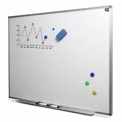 Quadro Riva Branco Magnético 60x90 cm – Cerâmica