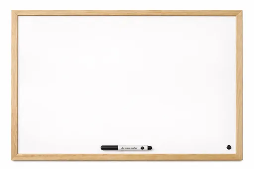 Quadro Branco Budget Magnético com Moldura em Pinho 30 x 40cm