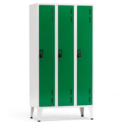 Cacifos Metálicos Cor Triplo com 3 Portas - (1700x900x400mm)
