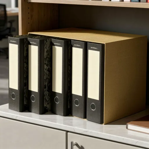 Pasta de Arquivo de Alavanca Ambar L. 80mm – Organização Eficiente
