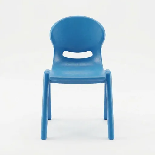 Cadeira Riva Poly 45 Azul: Ergonomia e Estilo para Ambientes Dinâmicos