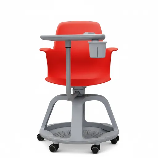 Cadeira Active 360 R+ 44cm Vermelha – Mobilidade Dinâmica e Estudo Ativo