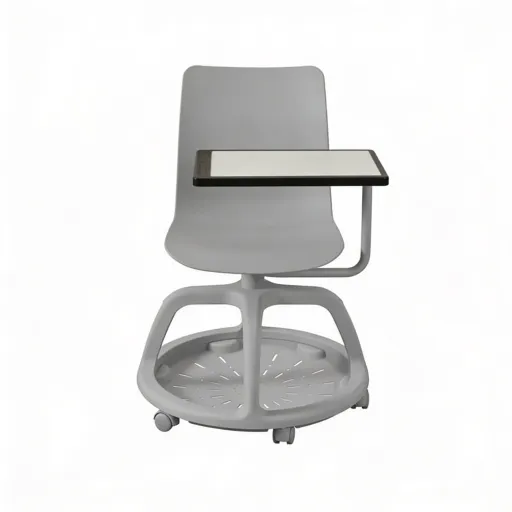 Cadeira Active 360 44cm com Palmatória Cinza – Mobilidade e Versatilidade Escolar