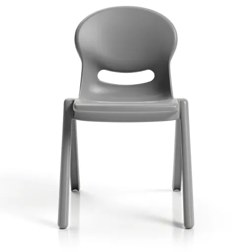 Cadeira Infantil Riva Kids Cinza: Ergonomia e Alta Resistência