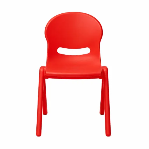 Cadeira Riva Poly 40 Vermelha: Robustez e Ergonomia Juvenil