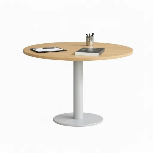 Mesa de Reunião Redonda 1000x750mm
