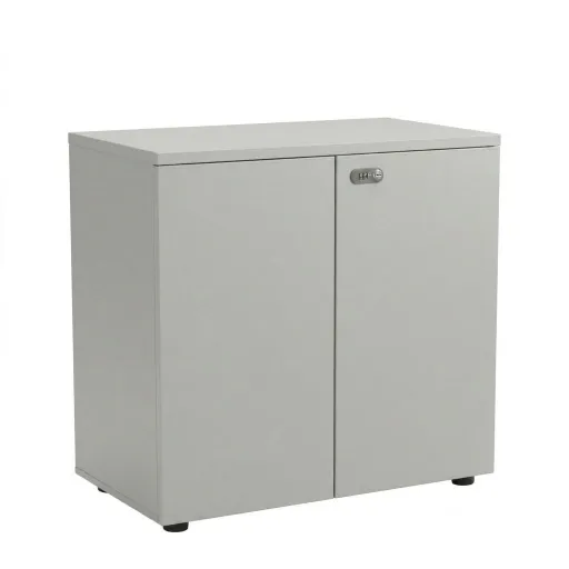 Armário Escritório Mira Cinza 800x800mm com Código – Seguro e Funcional