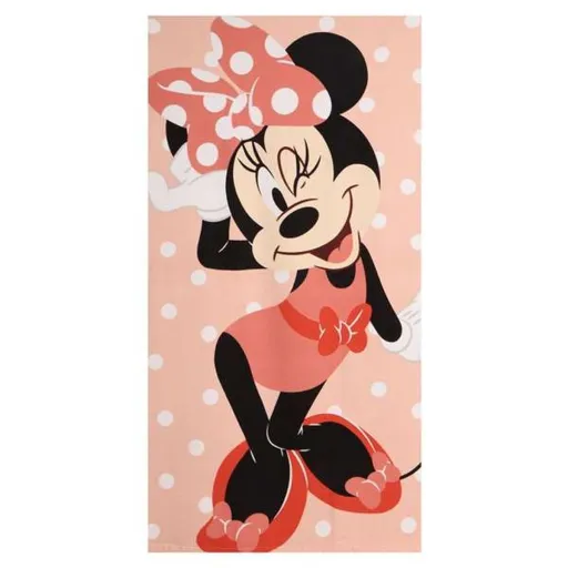 Toalha de Praia Minnie Mouse 70 x 140 cm Coral