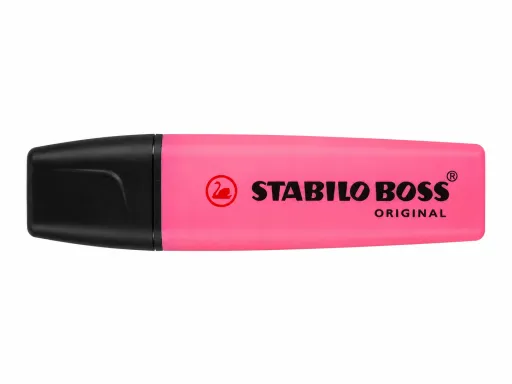 Marcador Fluorescente Stabilo Boss Rosa Biselado 2-5 mm para Sublinhado