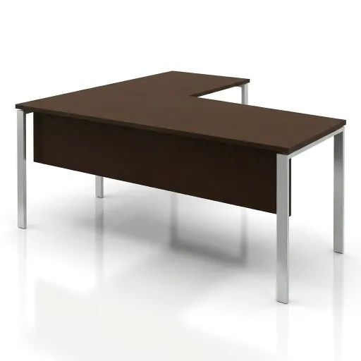 Secretária de Escritório com Alonga 1400x800x740mm - Cartesius