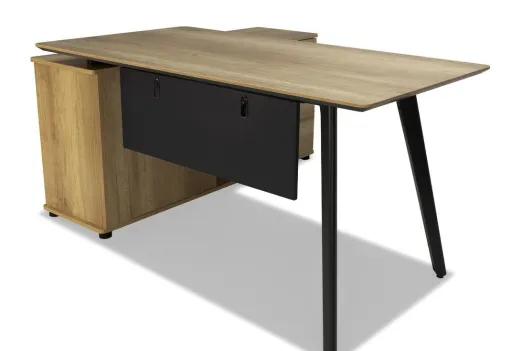 Secretária Executiva Sale com Armário Carvalho Moderno 160 cm