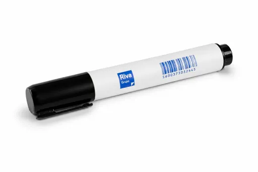 Marcador para Quadros Brancos Riva Preto - 1 Unidade