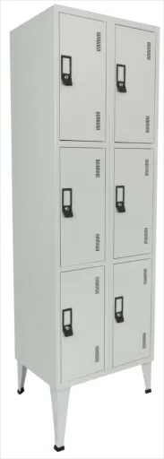 Cacifos Metálico Duplo 6 Cacifos 1900x600x500 mm Standard
