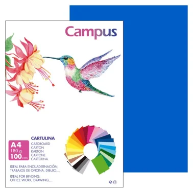 Cartolina Campus A4 180G Azul Marinho - Campus