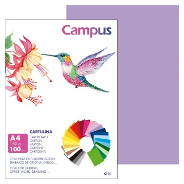 Cartolina Campus A4 180G Violeta - Campus