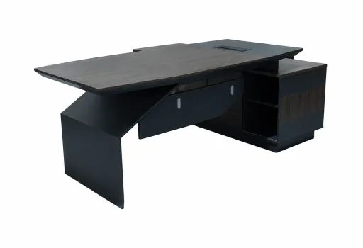 Secretária Executiva Braga 2000x1800x750mm com Armário – Riva Office