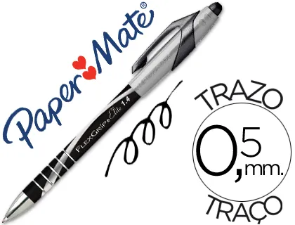 Esferográfica Papermate Flexgrip Elite Preta 1,4 mm