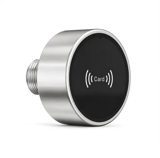Fechadura Eletrónica RFID Preta – Acesso Seguro Riva Office