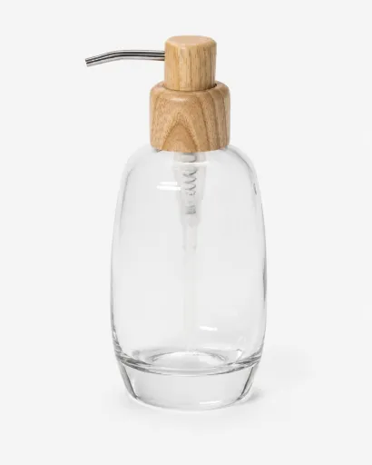 Doseador Andrea House em Vidro e Madeira de Freixo 300 ml