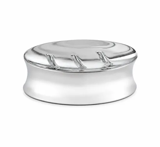 Saboneteira Inox 18/8 Andrea House 10,5x9x3 cm Prateada