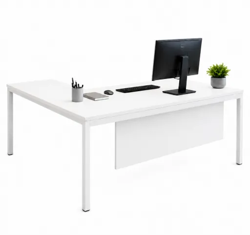 Secretária Ergotimes 1600x800x750mm com Alonga -  Cartesius